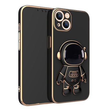 Coque de Téléphone 3D Astronaute Antichoc – Support Électroplaqué Anti-Drop