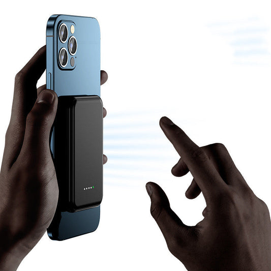 Mini Power Bank Sans Fil Magnétique 5000mAh – Charge Rapide et Portable